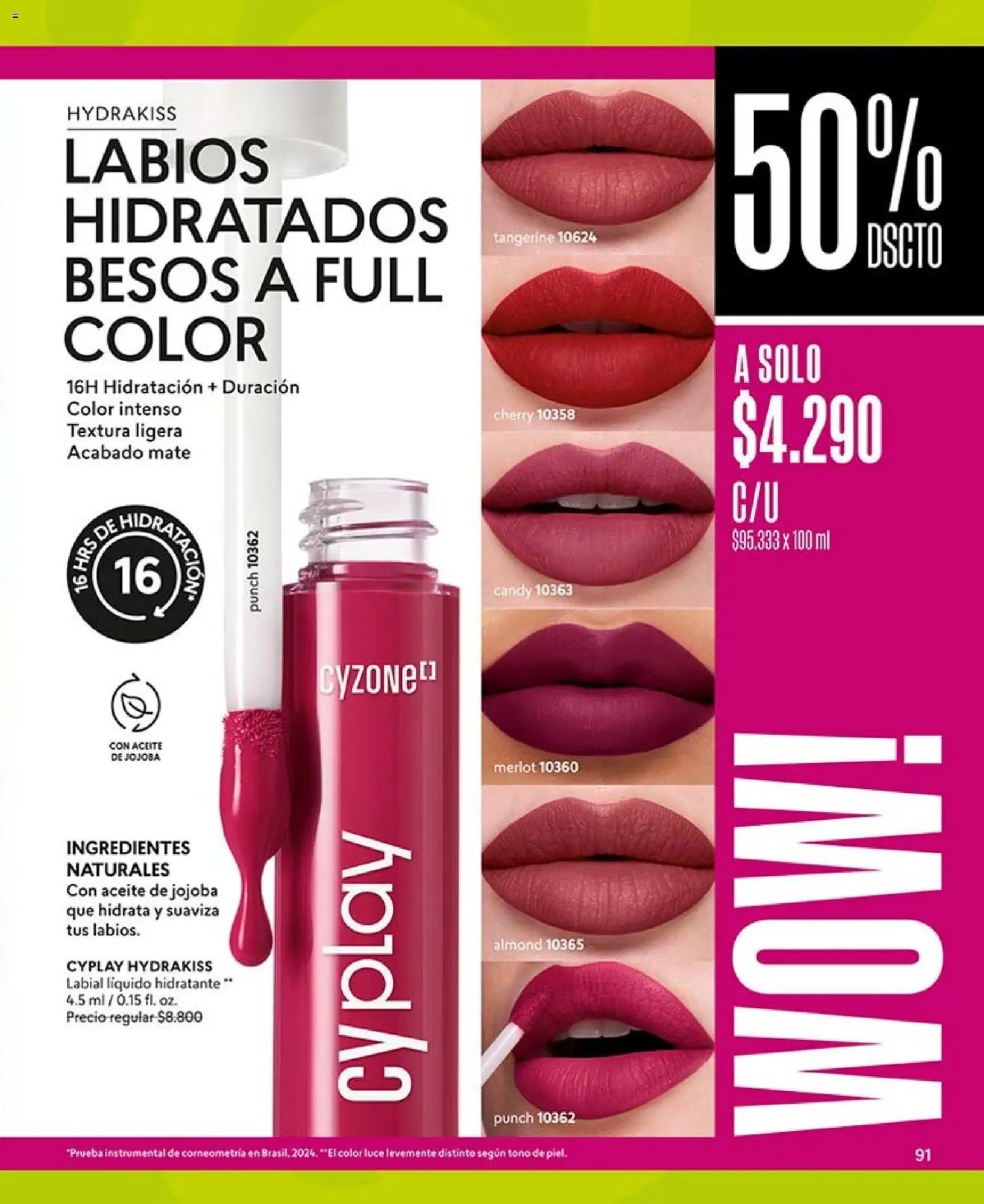 Catálogo CyZone Campaña 15 │ válido desde el 06.09.2026 | Página: 103 | Productos: Mate, Labial, Aceite, Ingredientes