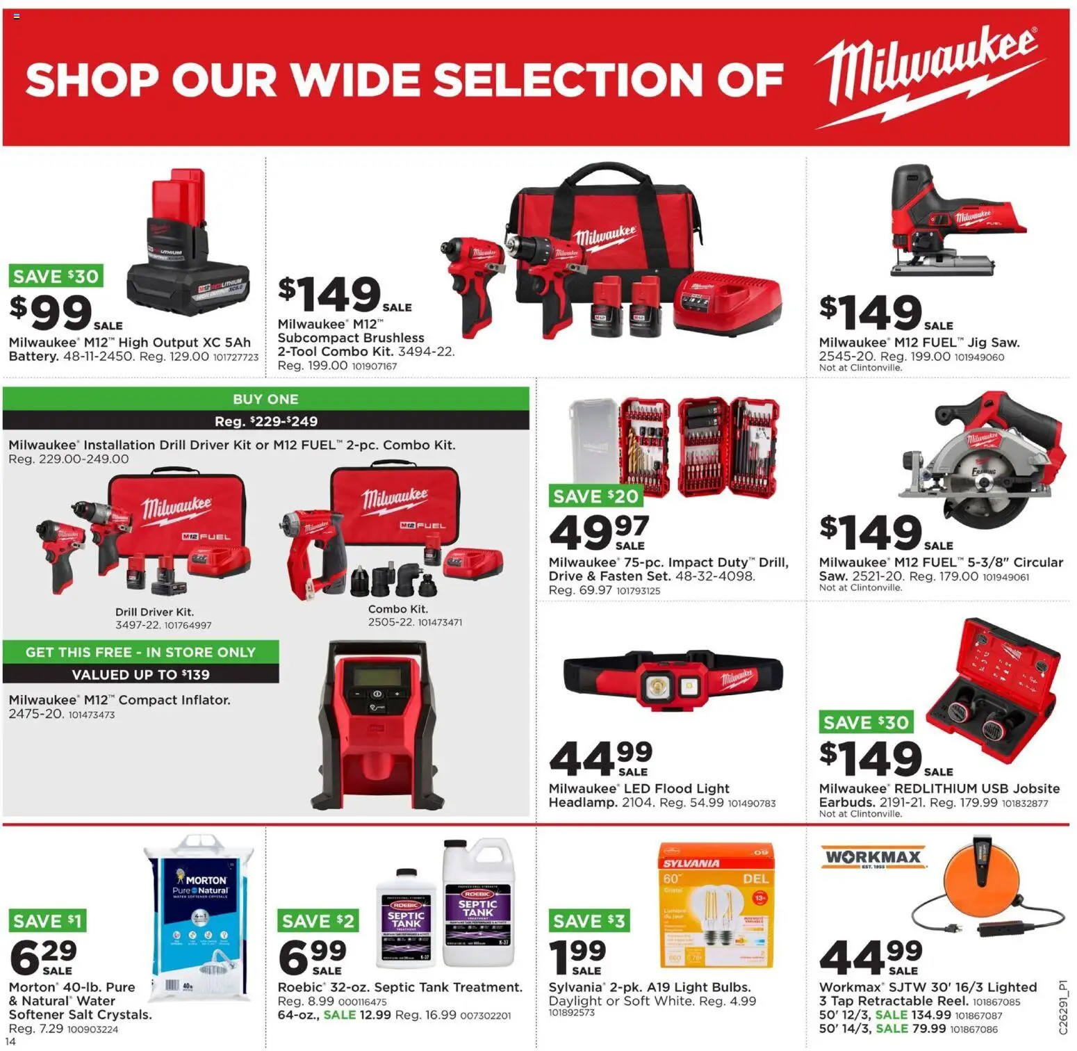 Mills Fleet Farm Weekly Ad - valid from 07/13/2026 | Page: 19 | Products: Water, Salt, Usb