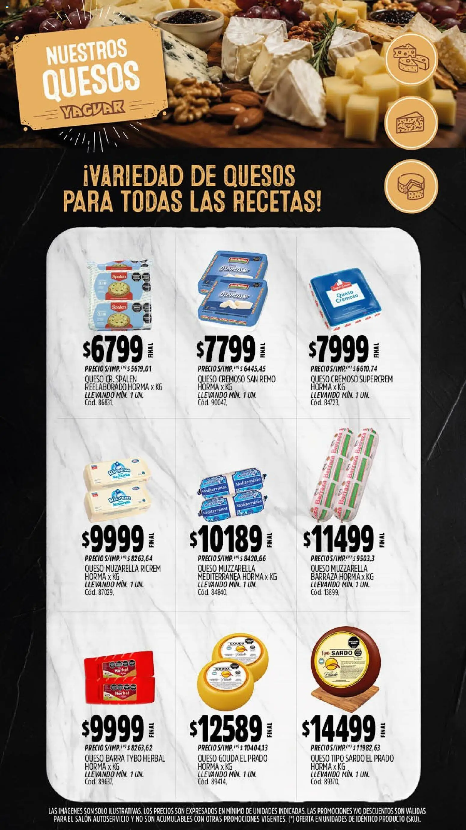 Yaguar - Oferta Semanal Misiones │ válido desde el 07/09/2026 | Página: 8 | Productos: Queso Gouda, Muzzarella, Queso