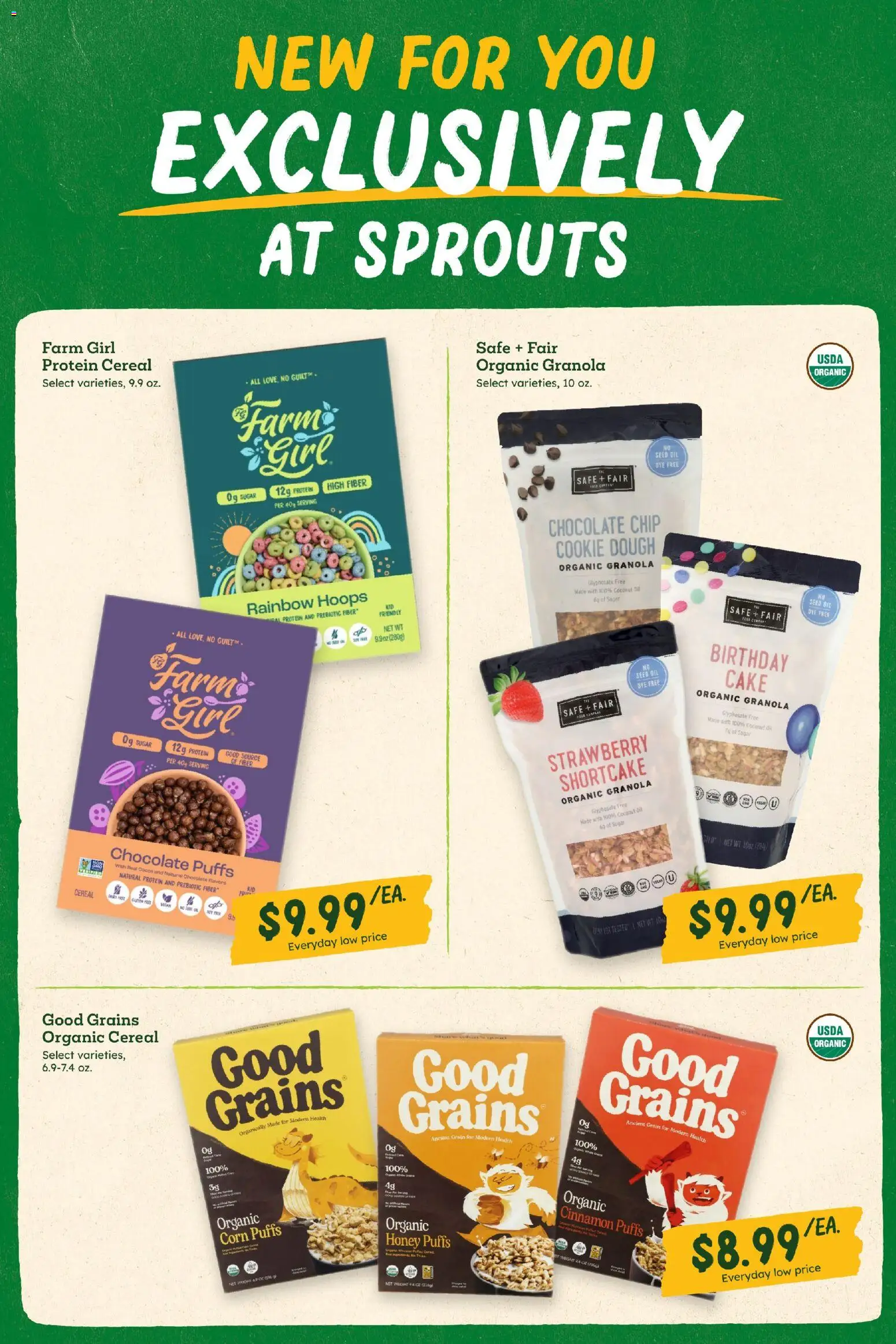 Sprouts Weekly Ad - valid from 07/08/2026 | Page: 9 | Products: Corn, Safe, Chocolate, Chocolate Chip