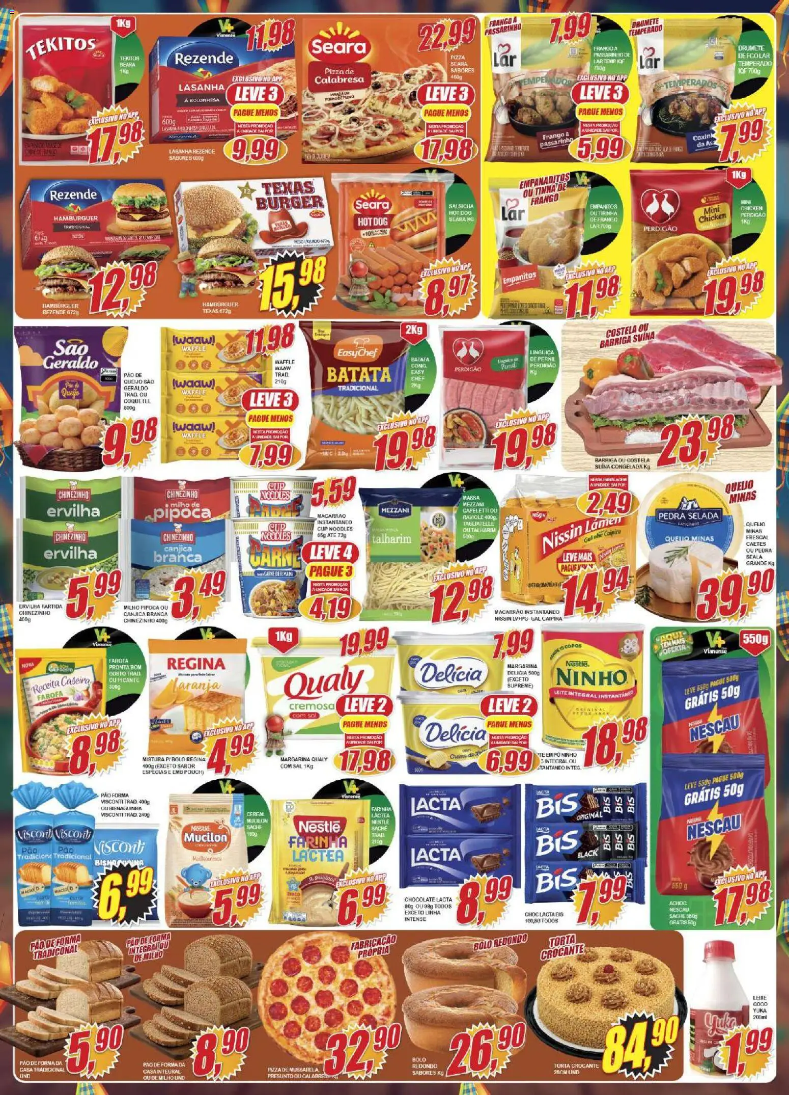 Vianense Folheto - válido de 12.06.2026 | Página: 2 | Produtos: Leite, Pão de forma, Sal, Frango