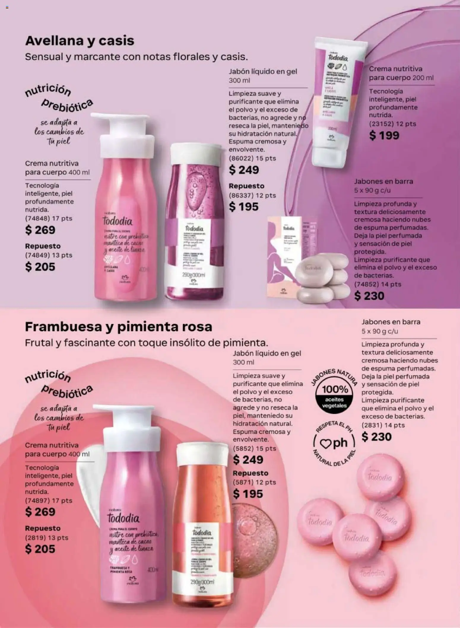 Nuevas ofertas de Natura válidas en toda la República Mexicana desde el 24.04.2026. ¡Encuentra las mejores ofertas en Natura campaña 7 2026! | Página: 104 | Productos: Crema, Pimienta, Espuma, Barra