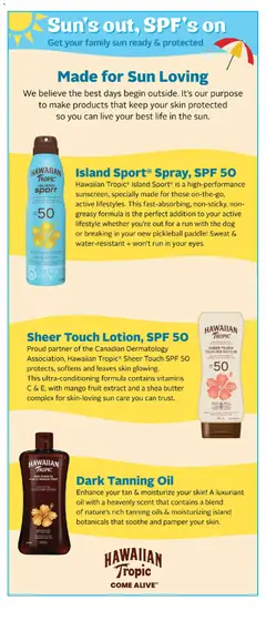 Preview of Rexall - Sun Care Specialty Book from shop Rexall valid from 10.04.2026 | Page: 11 | Products: Sunscreen, Butter, Oil