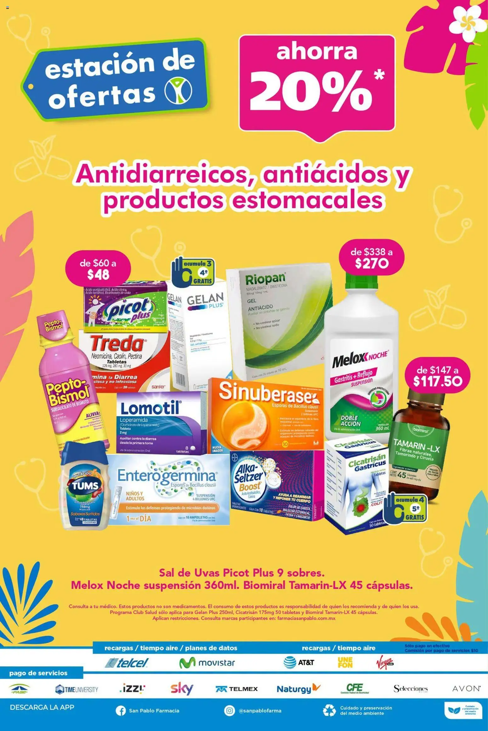Nuevas ofertas de Farmacia San Pablo válidas en toda la República Mexicana desde el 21/06/2026. ¡Encuentra las mejores ofertas en Farmacia San Pablo catálogo! | Página: 18