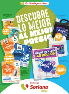 Vista previa de Soriana Descubre lo mejor al mejor precio Híper Nacional, nuevo folleto de la tienda, válido en México a partir del 31/08/2026