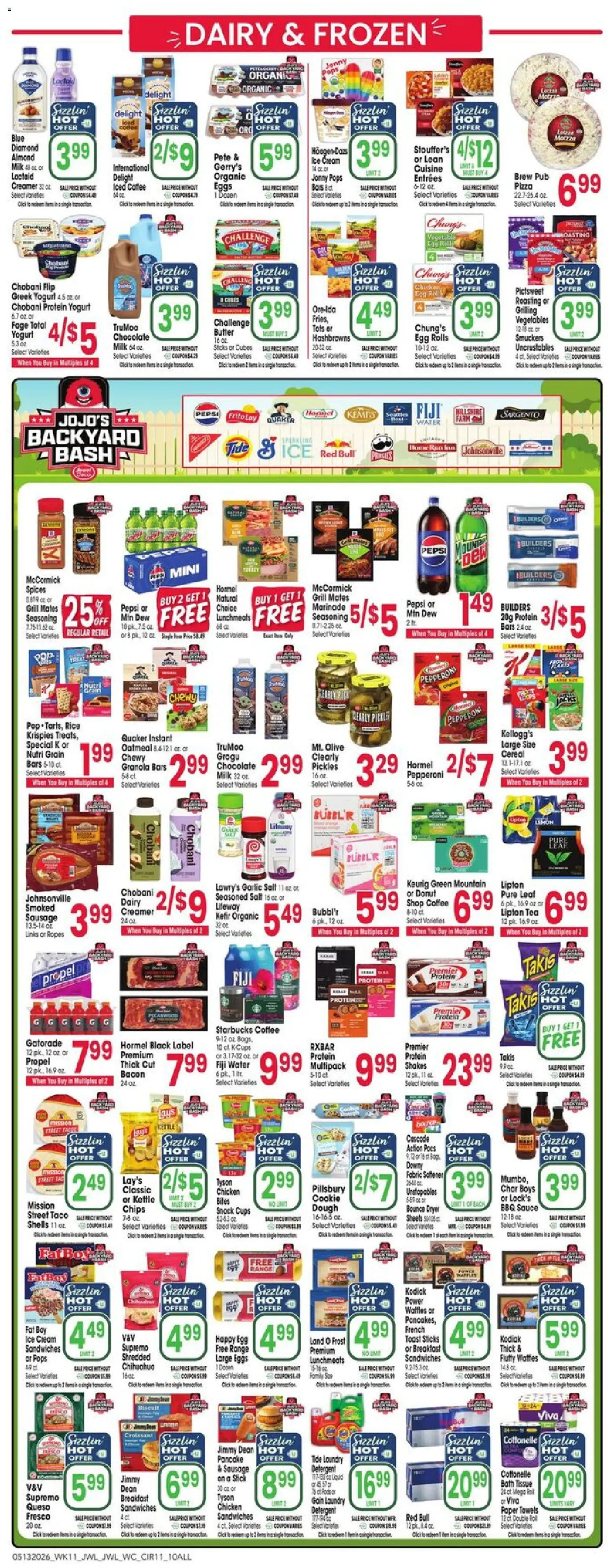 Jewel Osco Weekly Ad - valid from 13.05.2026 | Page: 11 | Products: Cream, Sauce, Pc, Dryer