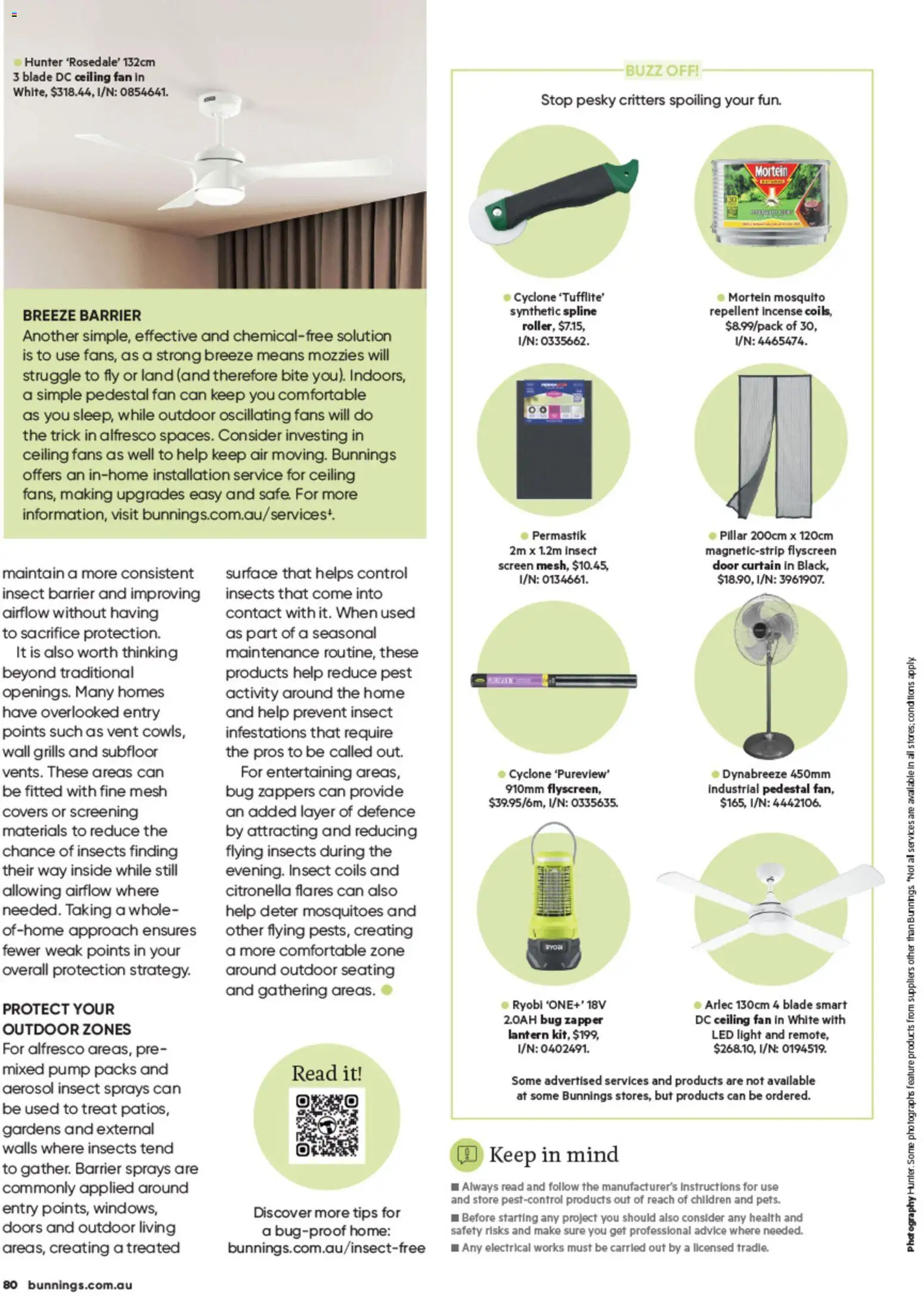 Bunnings Warehouse catalogue - valid from 01/10/2026 | Page: 96 | Products: Light, LED light, Fan, Ryobi