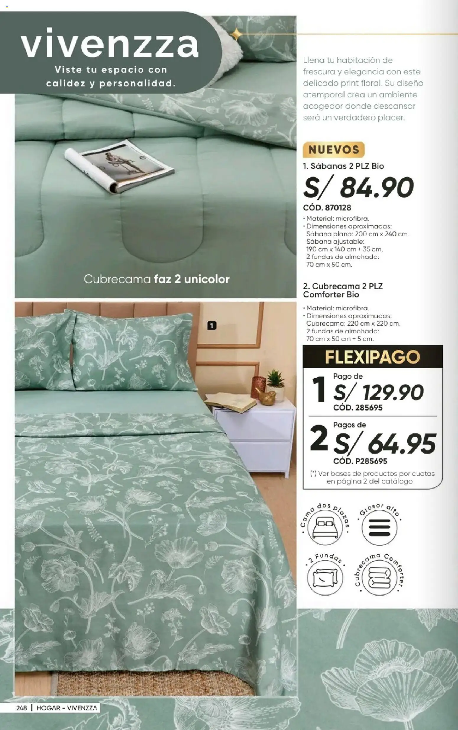 Catálogo Azzorti válido desde 20/09/2026 | Página: 250 | Productos: Cama, Almohada