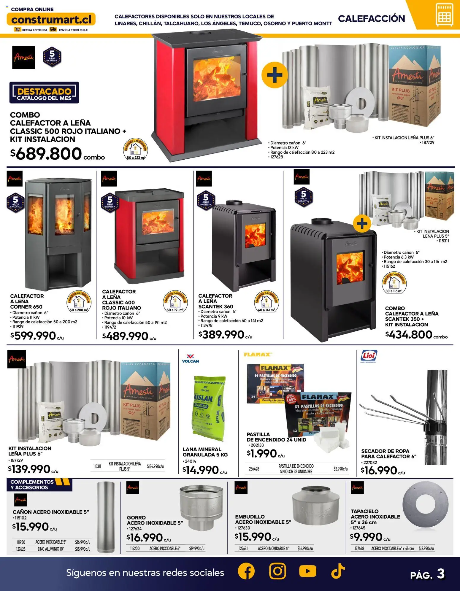 Construmart Ofertas │ válido desde el 01.05.2026 | Página: 3 | Productos: Gorro, Estufa, Ropa