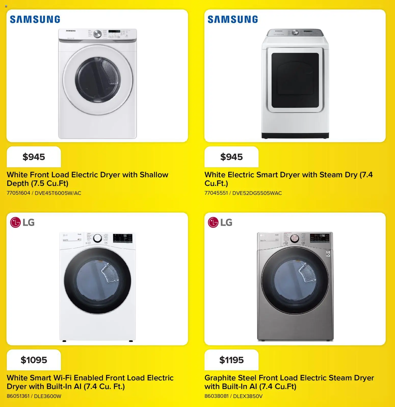 Leon's flyer valid from Oct 1, 2026 | Page: 14 | Products: Dryer