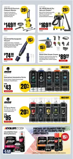 Preview of Supercheap Auto catalogue - valid from 22.04.2026 | Page: 13 | Products: Cleaner, Outdoor furniture, Vacuum cleaner, Washer