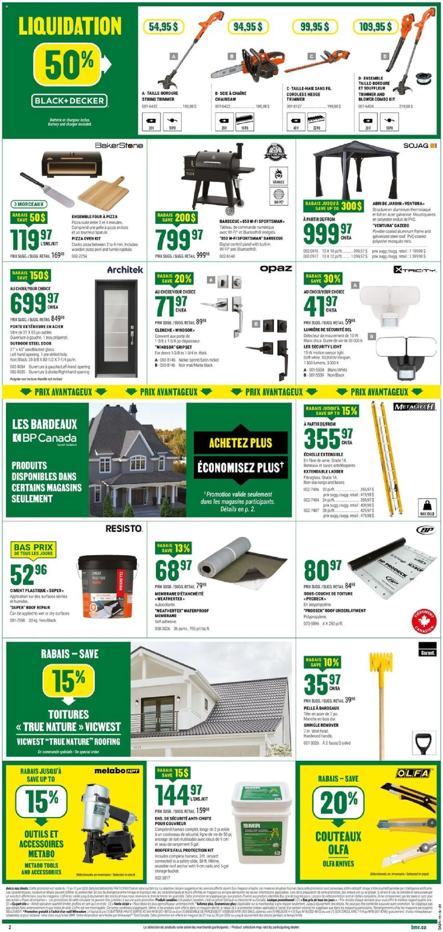 BMR flyer valid from 11.06.2026 | Page: 3 | Products: Oven, Powder, Battery, Pizza