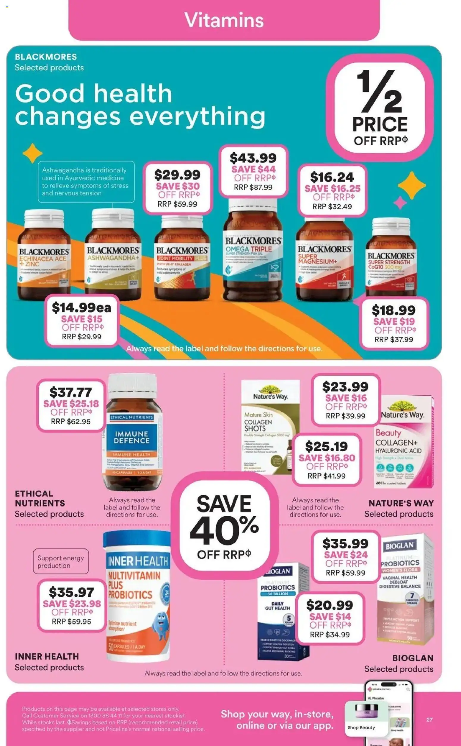 Priceline Pharmacy catalogue - valid from 30/07/2026 | Page: 27 | Products: Fish, Fish oil, Nutrients, Zinc