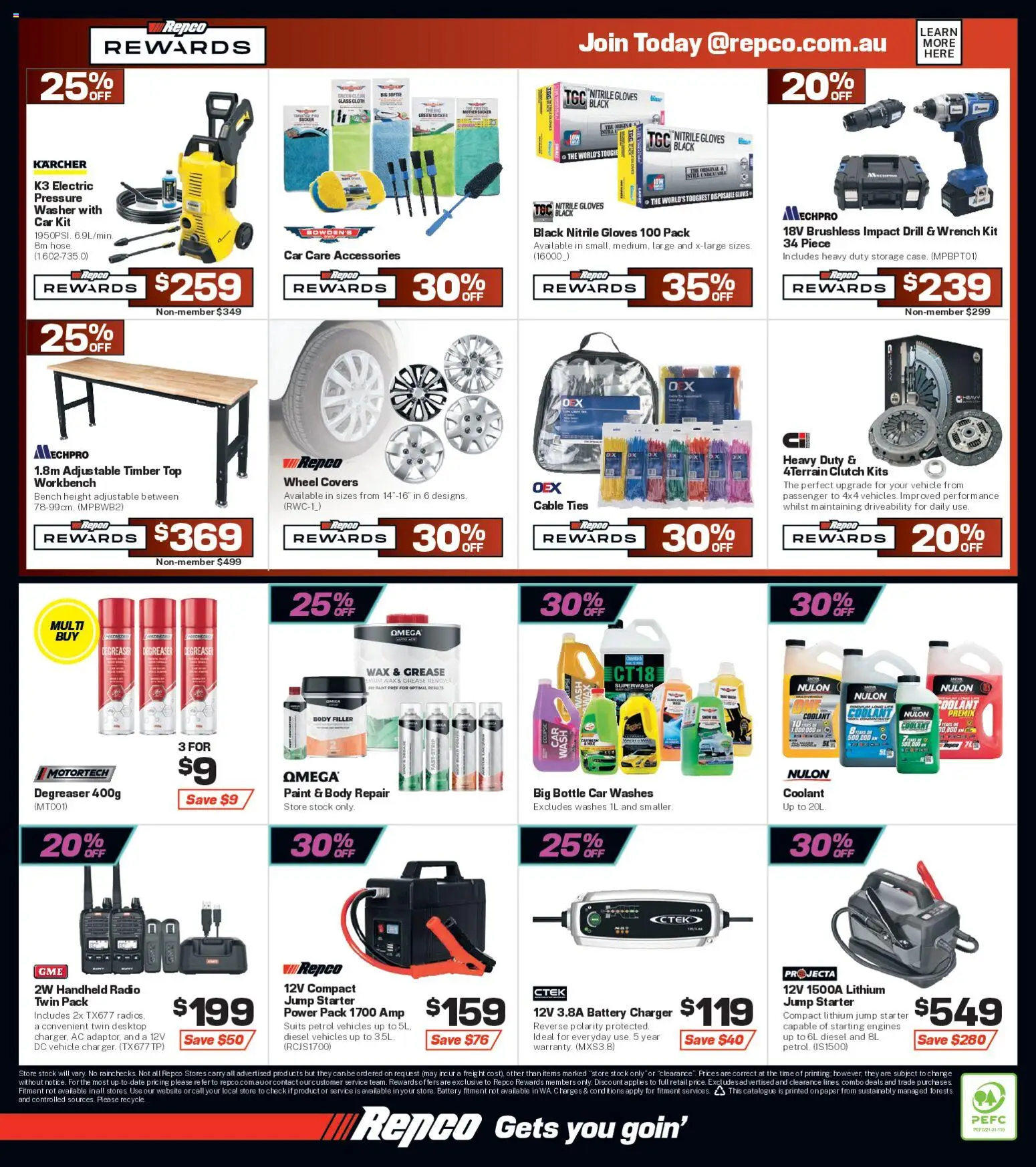 Repco catalogue - valid from 09/09/2026 | Page: 16 | Products: Kits, Accessories, Gloves, Bench