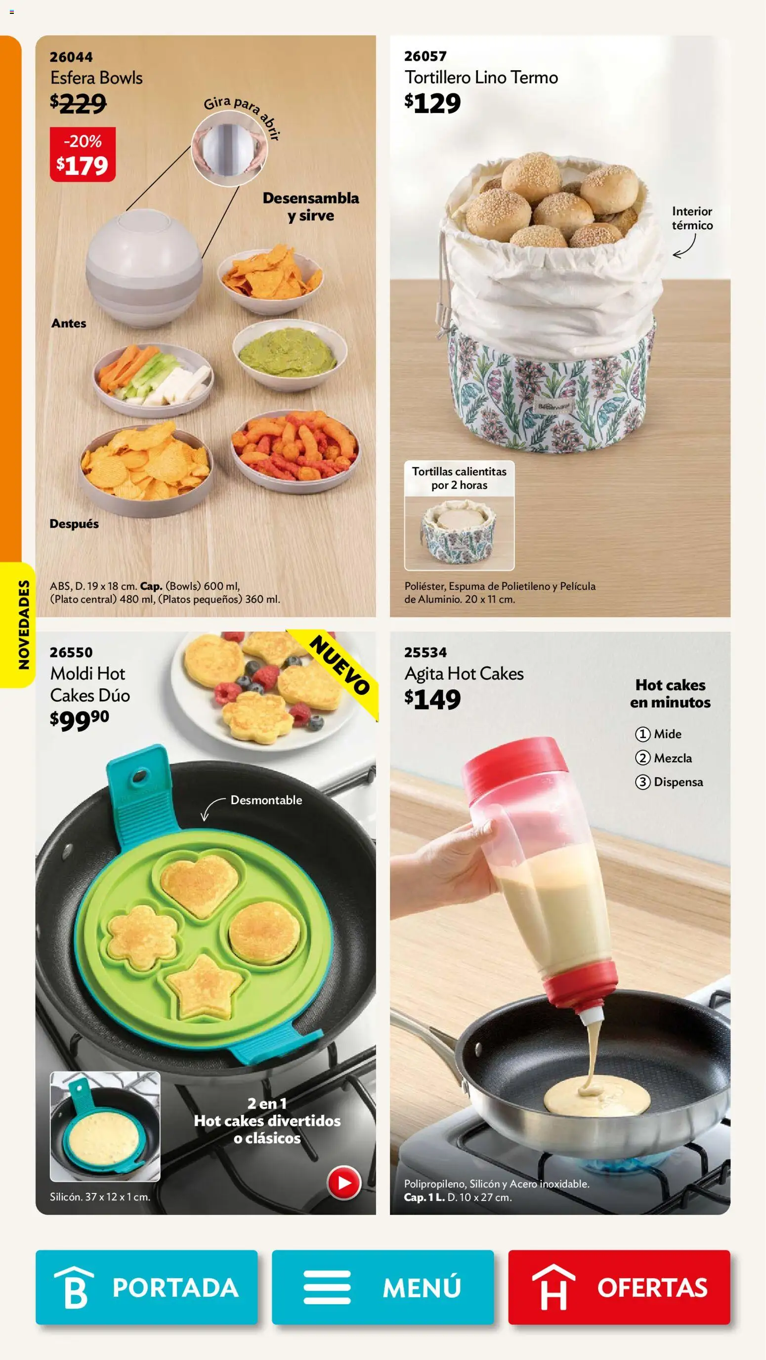 Nuevas ofertas de Betterware válidas en toda la República Mexicana desde el 31/08/2026. ¡Encuentra las mejores ofertas en Betterware campaña 9 2026! | Página: 26 | Productos: Espuma, Termo, Tortillas