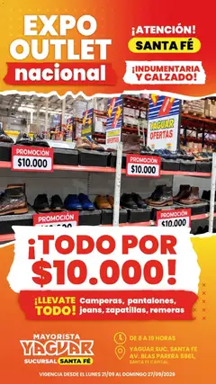 Vista previa Yaguar - Visita Expo Outlet Santa Fé válido desde el 21/09/2026