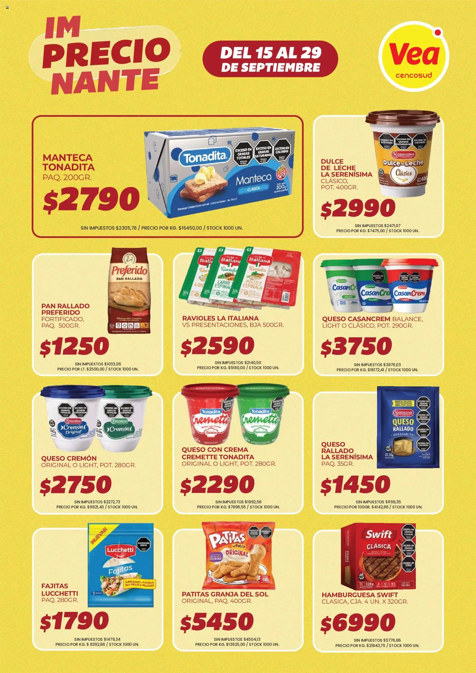 Vea Ofertas │ válido desde el 15/09/2026 | Página: 10 | Productos: Leche, Manteca, Pan, Pan rallado