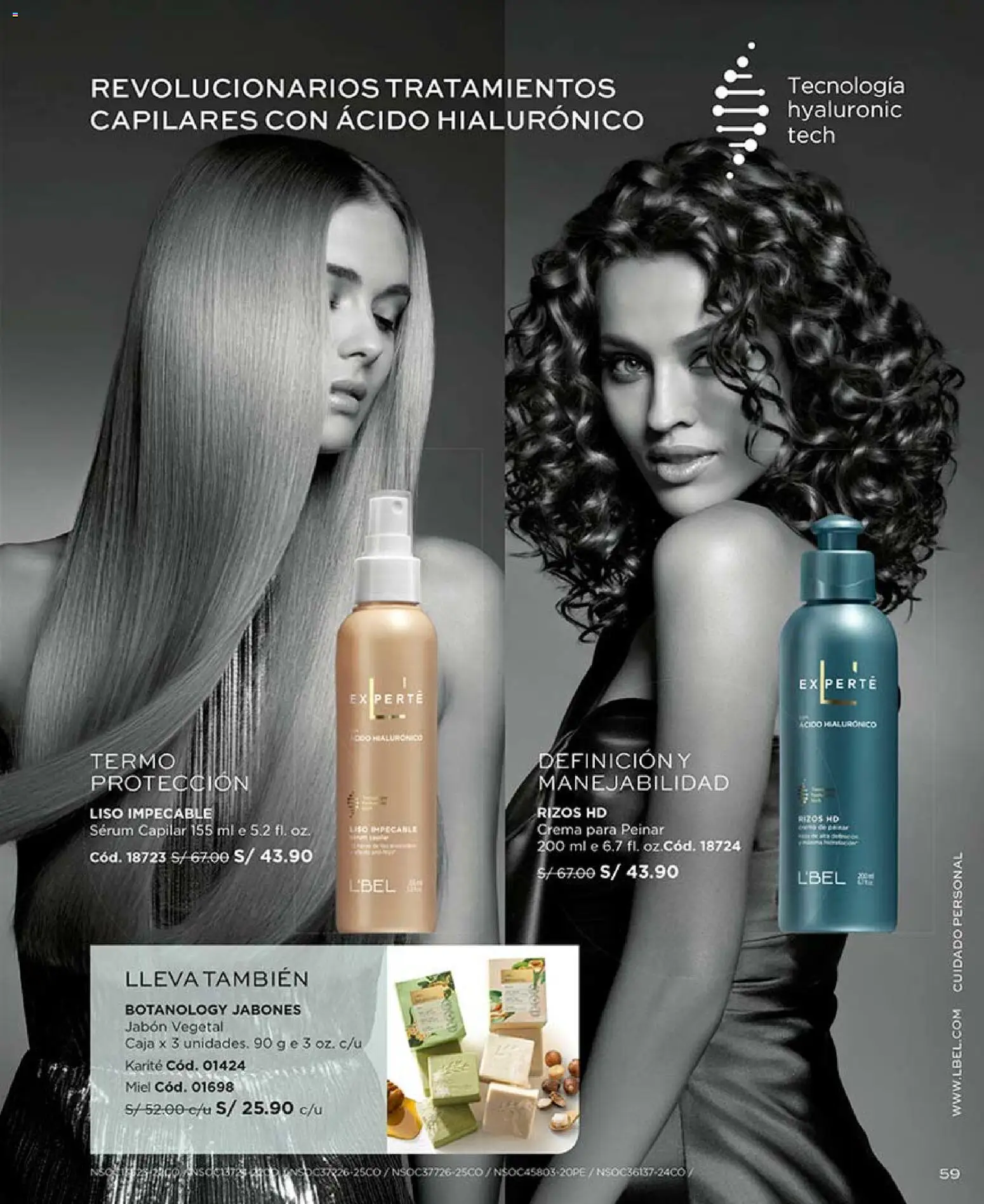 Catálogo L'Bel válido desde 04.04.2026 | Página: 59 | Productos: Jabón, Caja, Crema