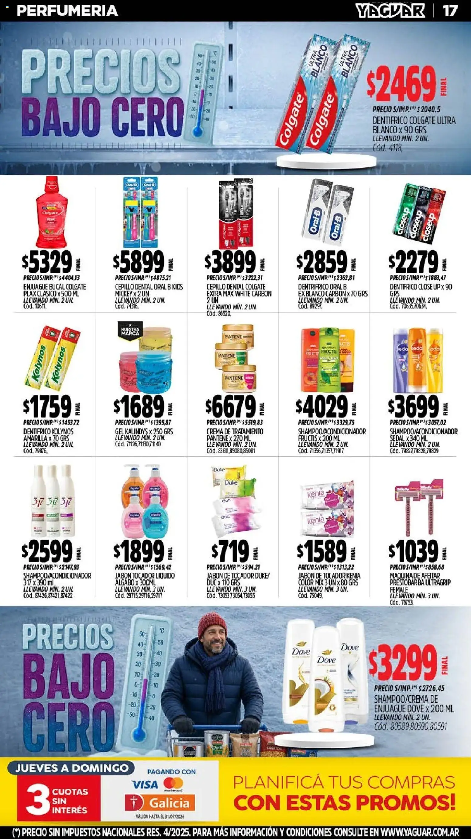 Yaguar - Oferta Semanal Jujuy │ válido desde el 27/07/2026 | Página: 20 | Productos: Cepillo, Jabón, Enjuague bucal, Crema