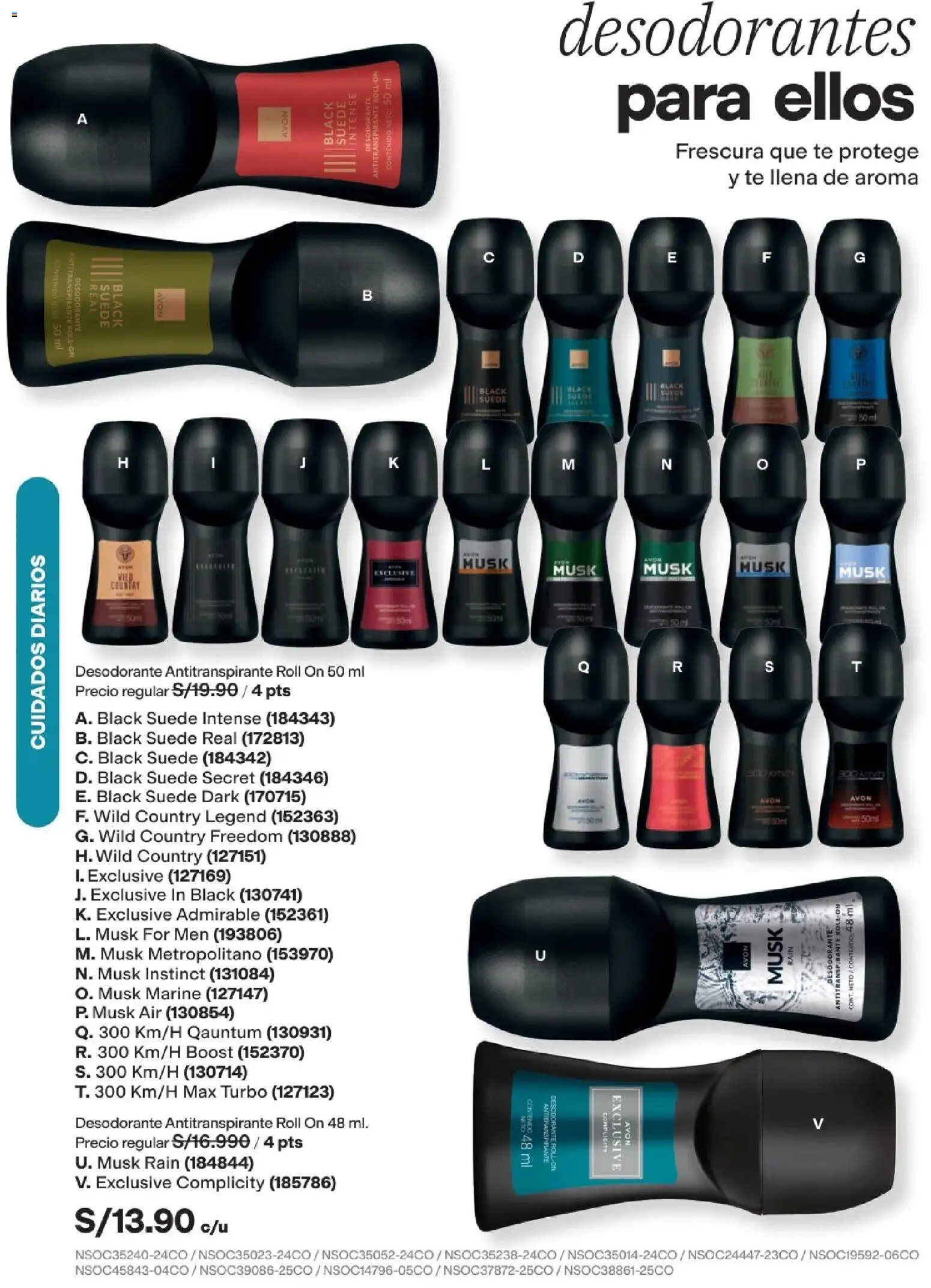 Catálogo Avon válido desde 11/08/2026 | Página: 157 | Productos: Desodorante, Antitranspirante, Té