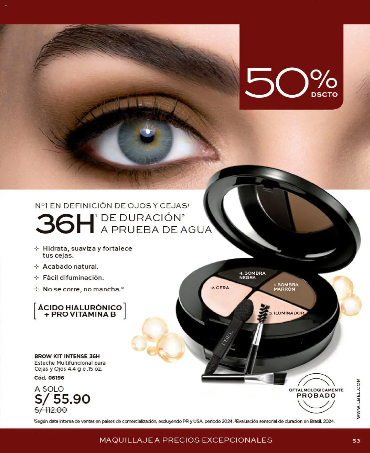 Catálogo L'Bel válido desde 09/09/2026 | Página: 53 | Productos: Agua, Maquillaje