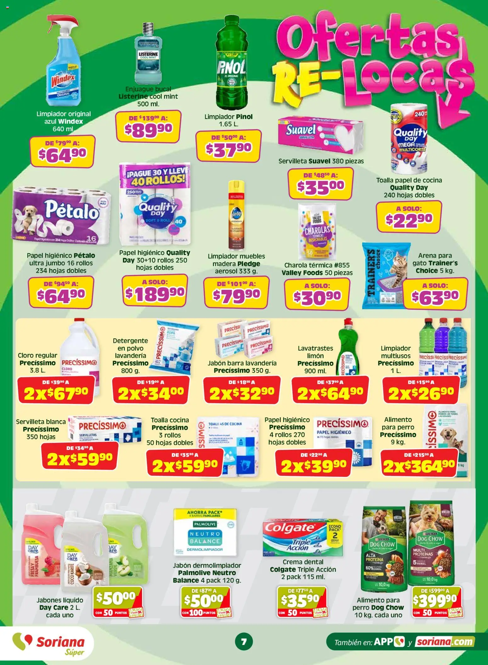 Nuevas ofertas de Soriana válidas en toda la República Mexicana desde el 29.05.2026. ¡Encuentra las mejores ofertas en Soriana Julio Regalado Súper Nacional! | Página: 7 | Productos: Detergente, Cocina, Cloro, Ropa