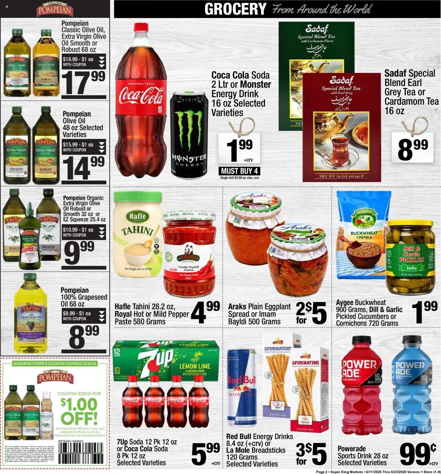 Super King Weekly Ad - valid from 06/17/2026 | Page: 2 | Products: Tea, Cucumbers, Lemon, Lime