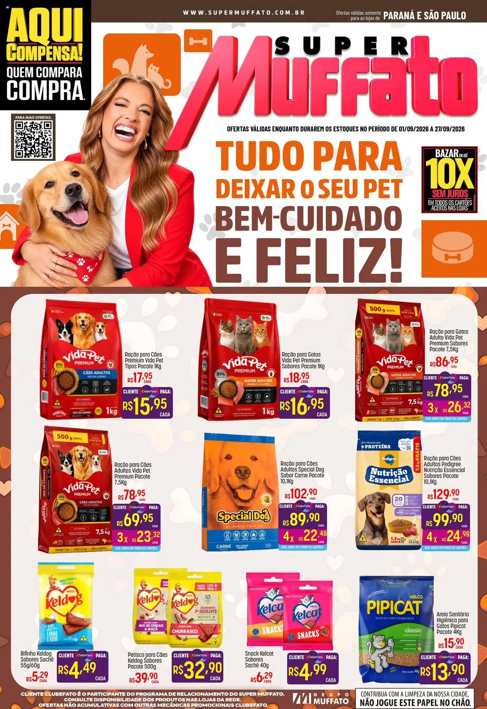 Super Muffato Folheto - válido de 01/09/2026 | Página: 1 | Produtos: Carne, Cereais, Ração para cães, Ração