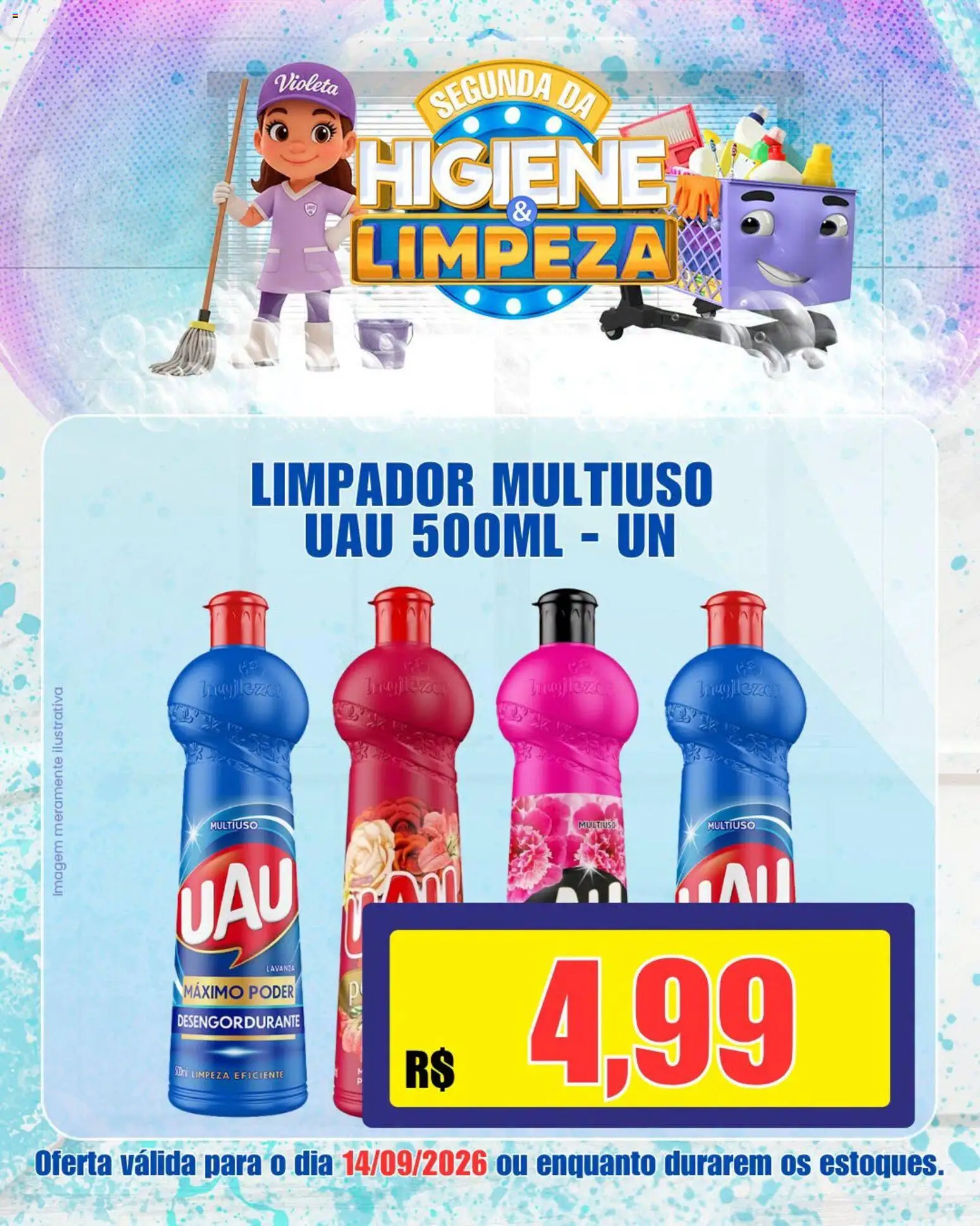 Violeta Supermercados Folheto - válido de 14/09/2026 | Página: 5 | Produtos: Limpador multiuso, Desengordurante
