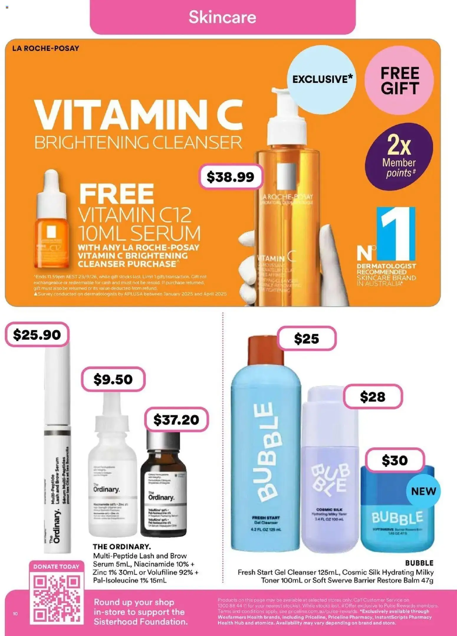 Priceline Pharmacy catalogue - valid from 13/08/2026 | Page: 10 | Products: Toner, Vitamin, Zinc