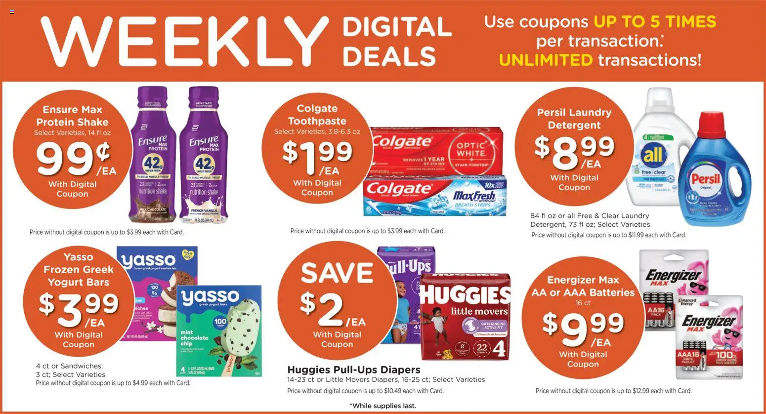 Kroger Weekly Ad - valid from 08/05/2026 | Page: 4 | Products: Protein, Detergent, Celery, Vanilla