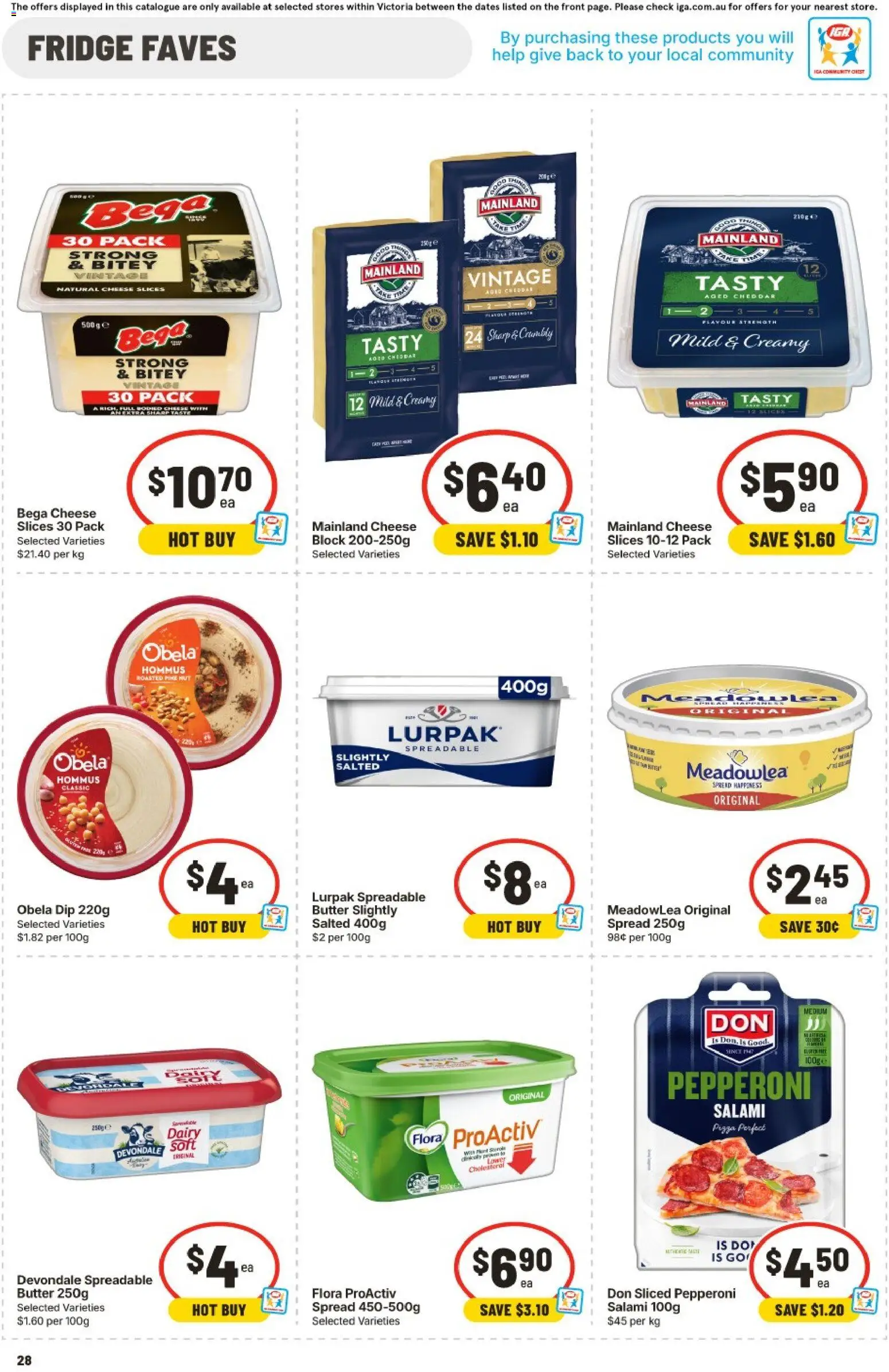 IGA catalogue - valid from 10.06.2026 | Page: 26 | Products: Dairy, Butter, Salami, Pizza