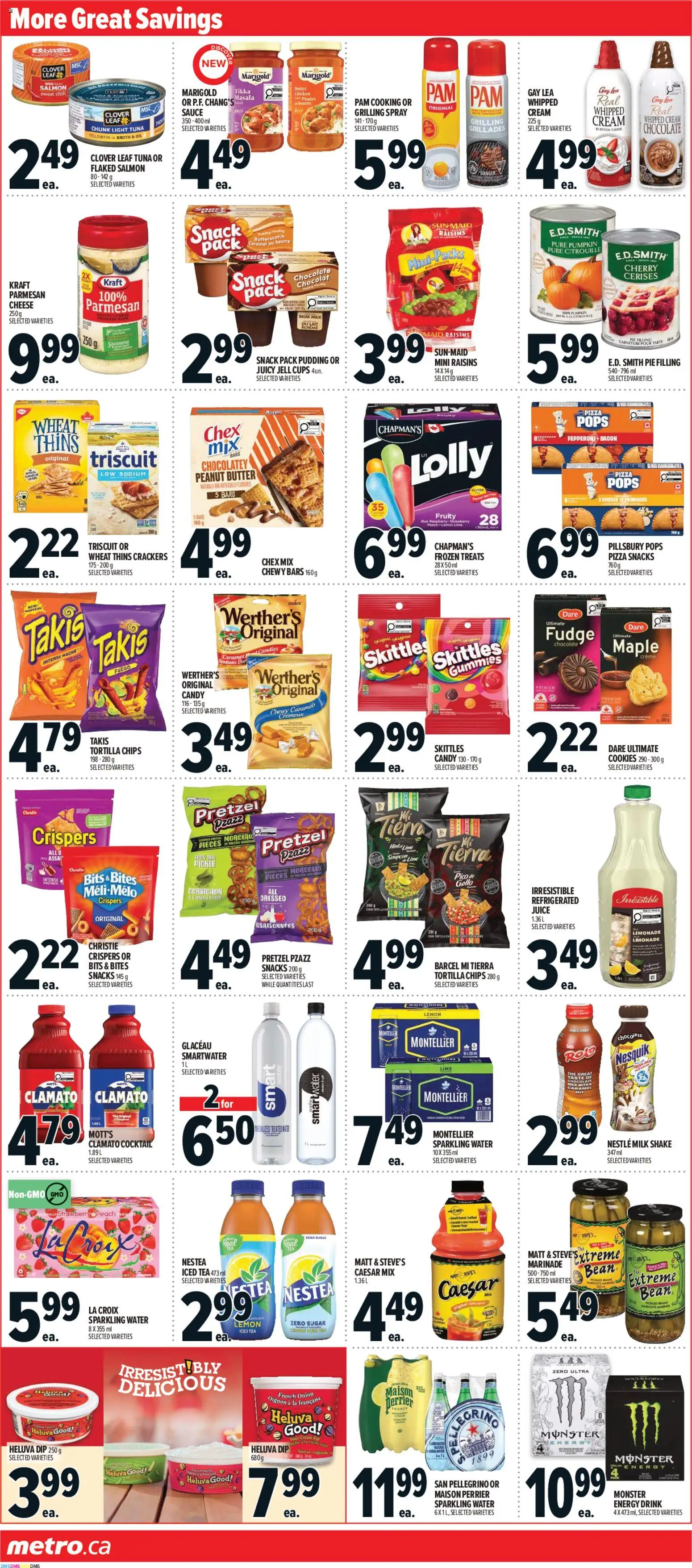 Metro flyer valid from Aug 20, 2026 | Page: 9 | Products: Whipped cream, Sugar, Pizza, Juice