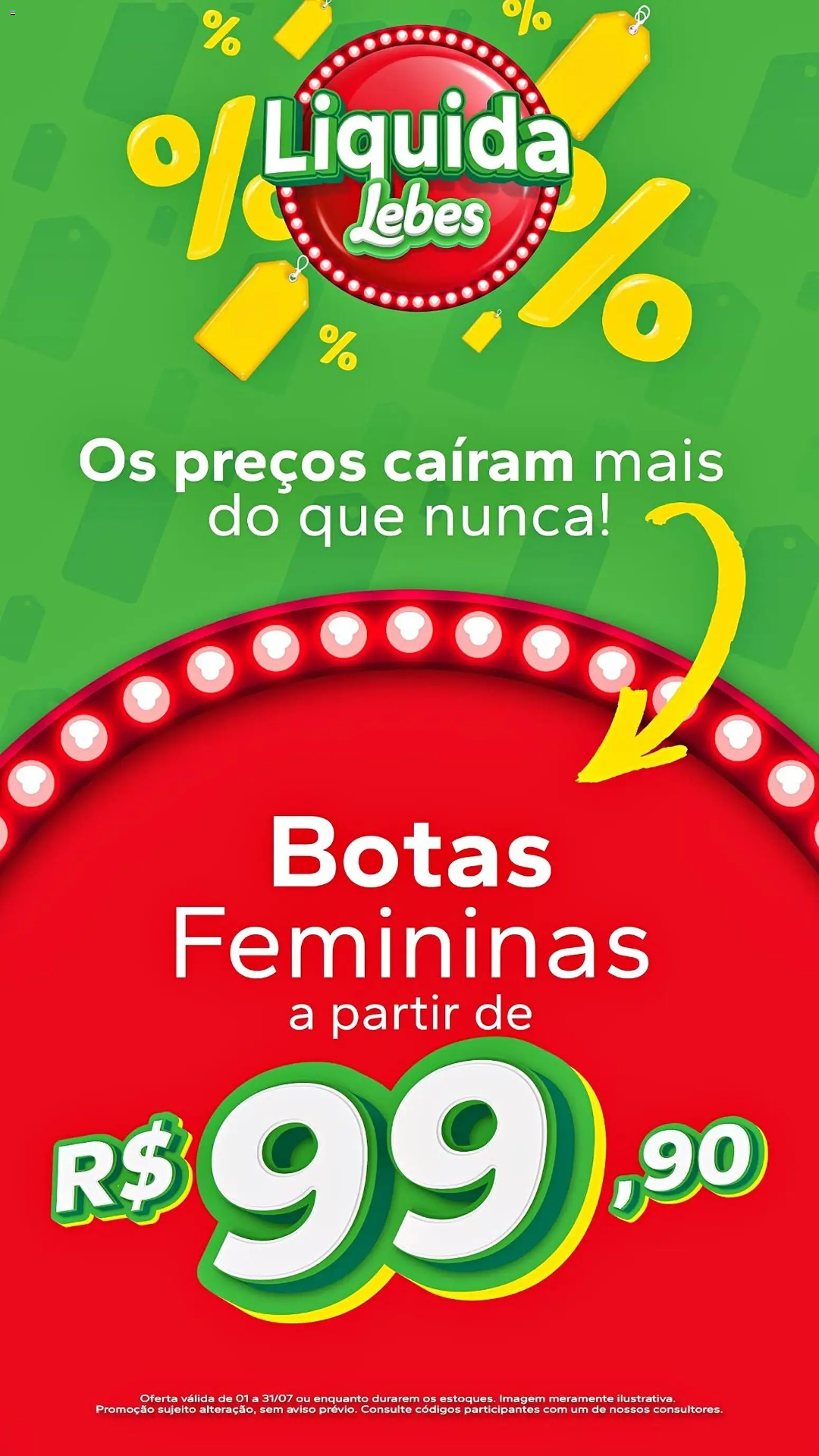 Lebes Folheto - válido de 01/07/2026 | Página: 1 | Produtos: Botas
