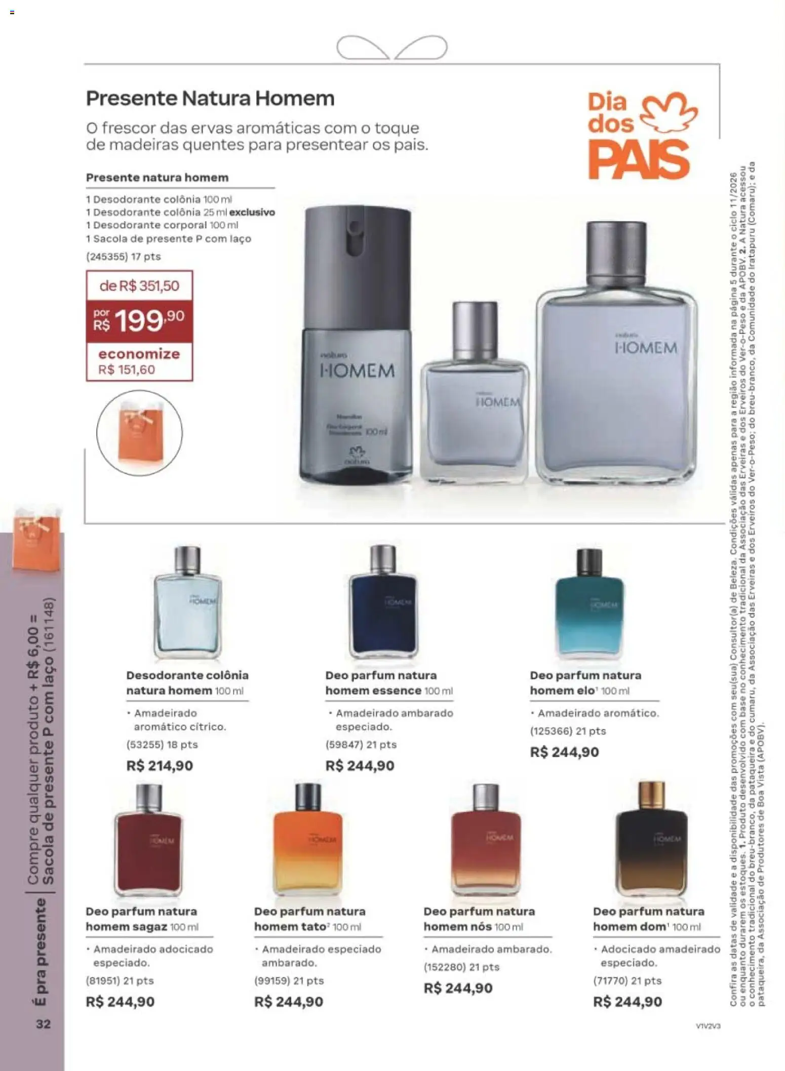 Natura Folheto - válido de 29/06/2026 | Página: 32 | Produtos: Madeiras, Desodorante, Base