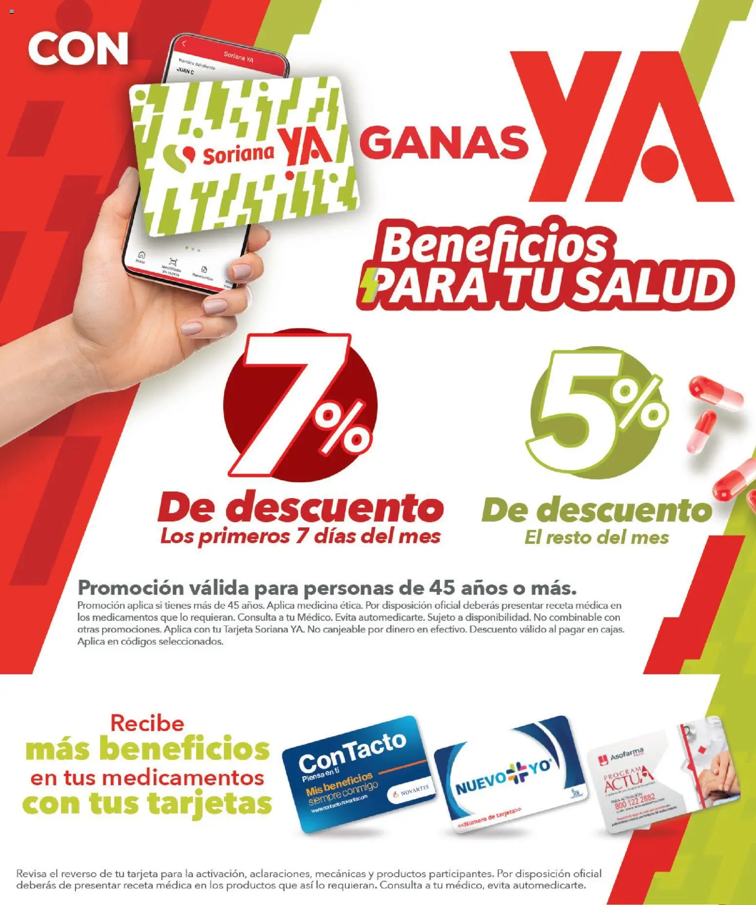 Nuevas ofertas de Soriana válidas en toda la República Mexicana desde el 01/08/2026. ¡Encuentra las mejores ofertas en Soriana Folleto Farmacia Soriana Híper Nacional! | Página: 8