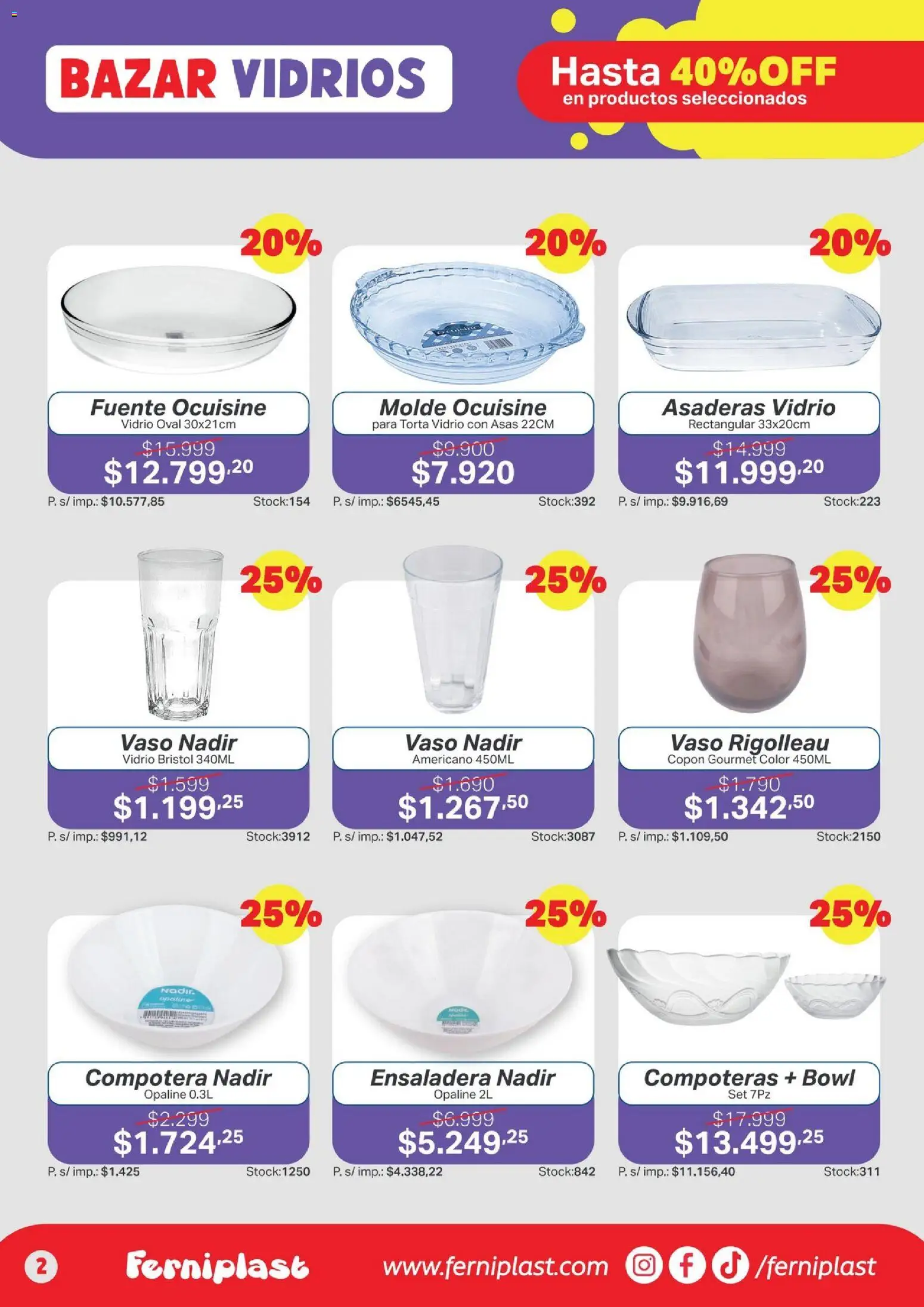 Ferniplast catálogo │ válido desde el 16.04.2026 | Página: 2 | Productos: Compotera, Molde, Fuente, Torta