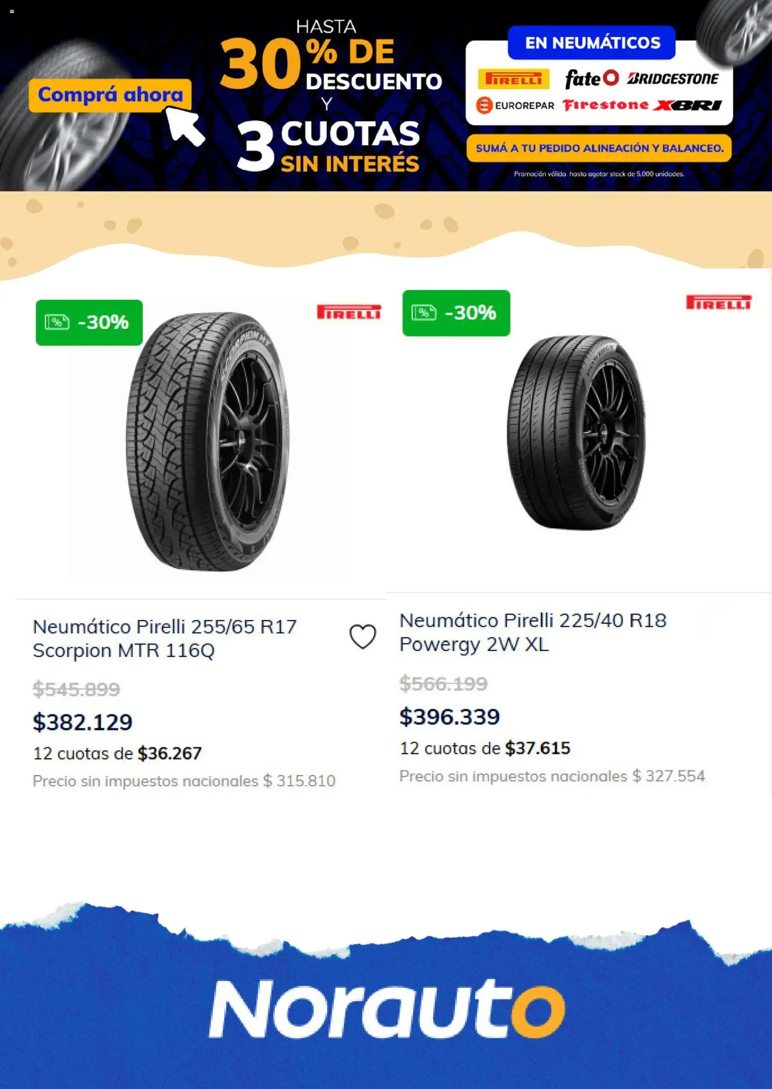 Norauto - Catálogo │ válido desde el 01/09/2026 | Página: 3 | Productos: Neumáticos
