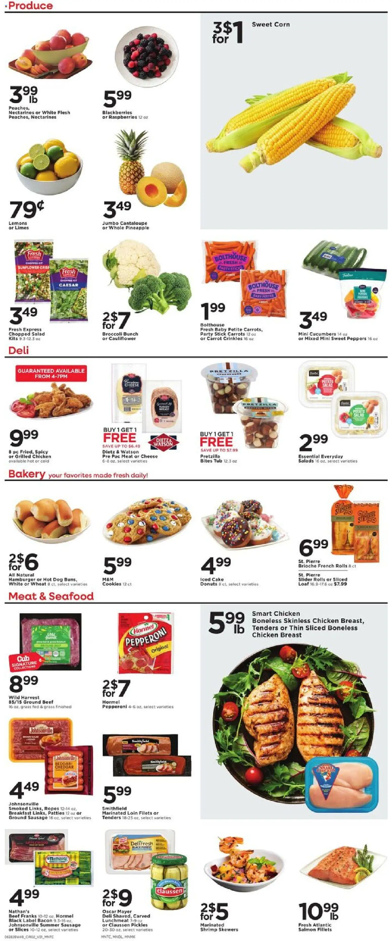Cub Foods Weekly Ad - valid from 06/28/2026 | Page: 2 | Products: Bakery, Corn, Broccoli, Cookies