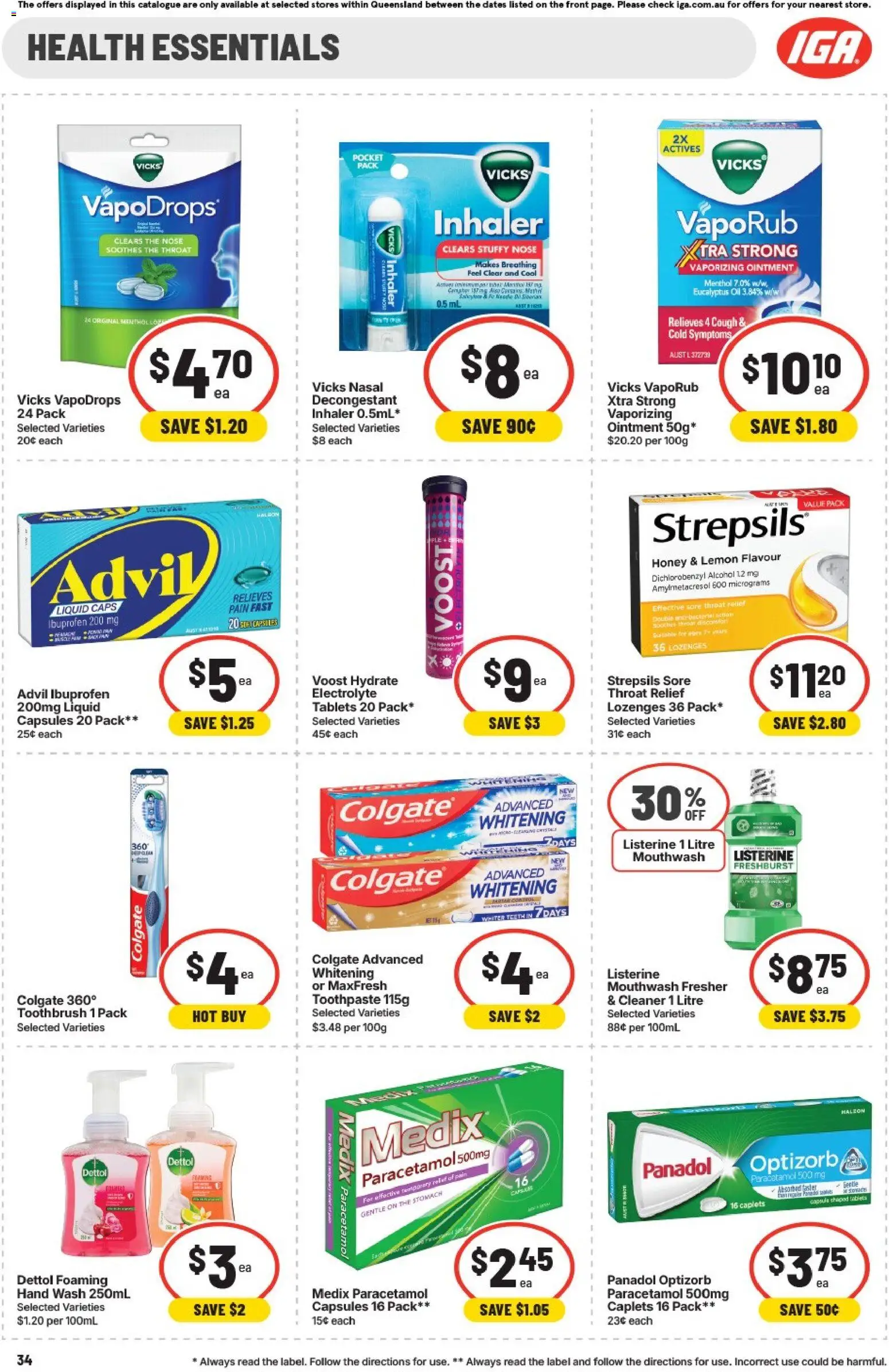 IGA catalogue - valid from 20.05.2026 | Page: 33 | Products: Cleaner, Honey, Toothpaste, Tablets