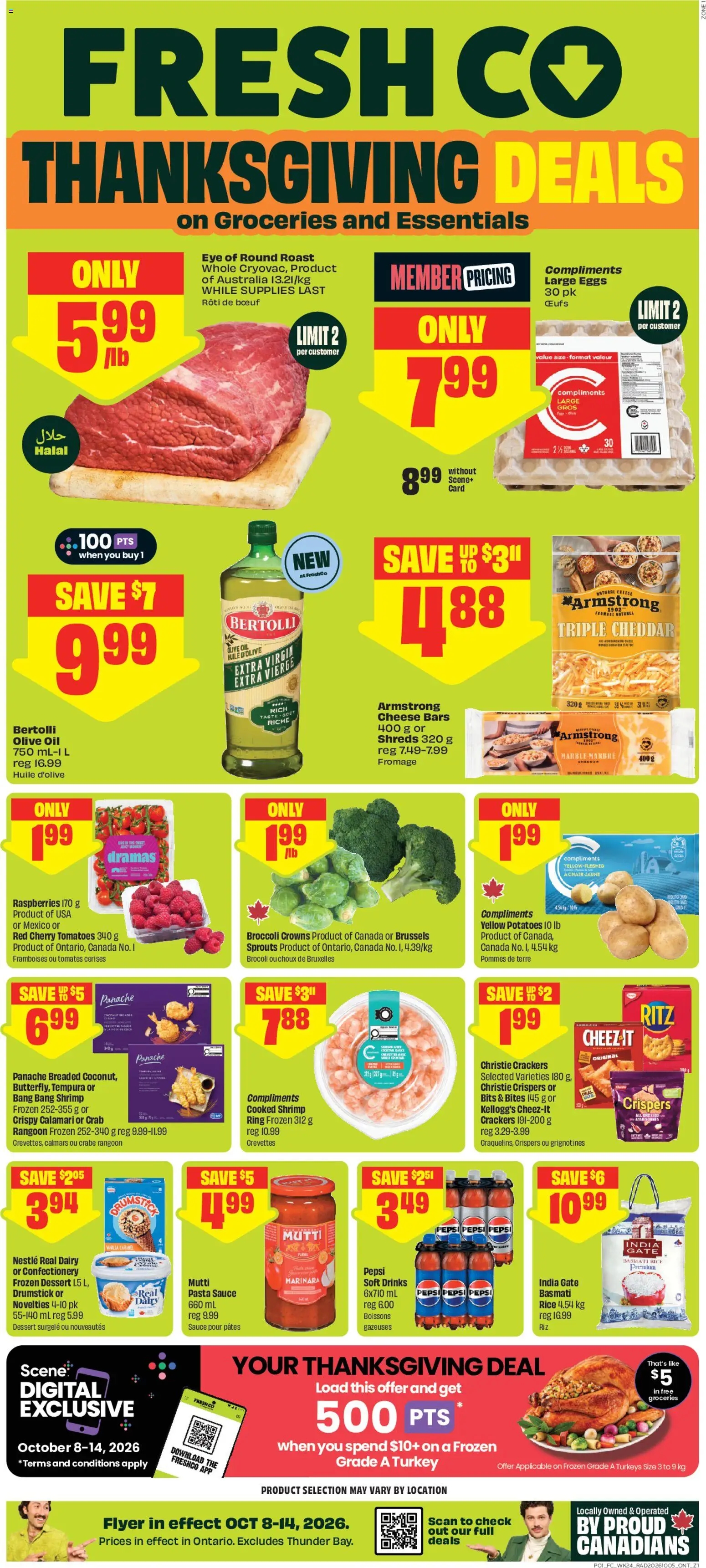 FreshCo flyer valid from Oct 8, 2026 | Page: 1