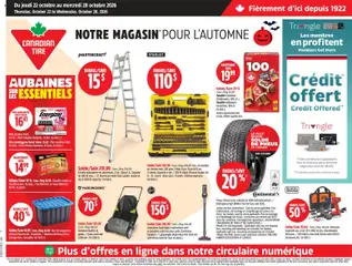Preview of Canadian Tire circulaire from shop Canadian Tire valid from Oct 22, 2026