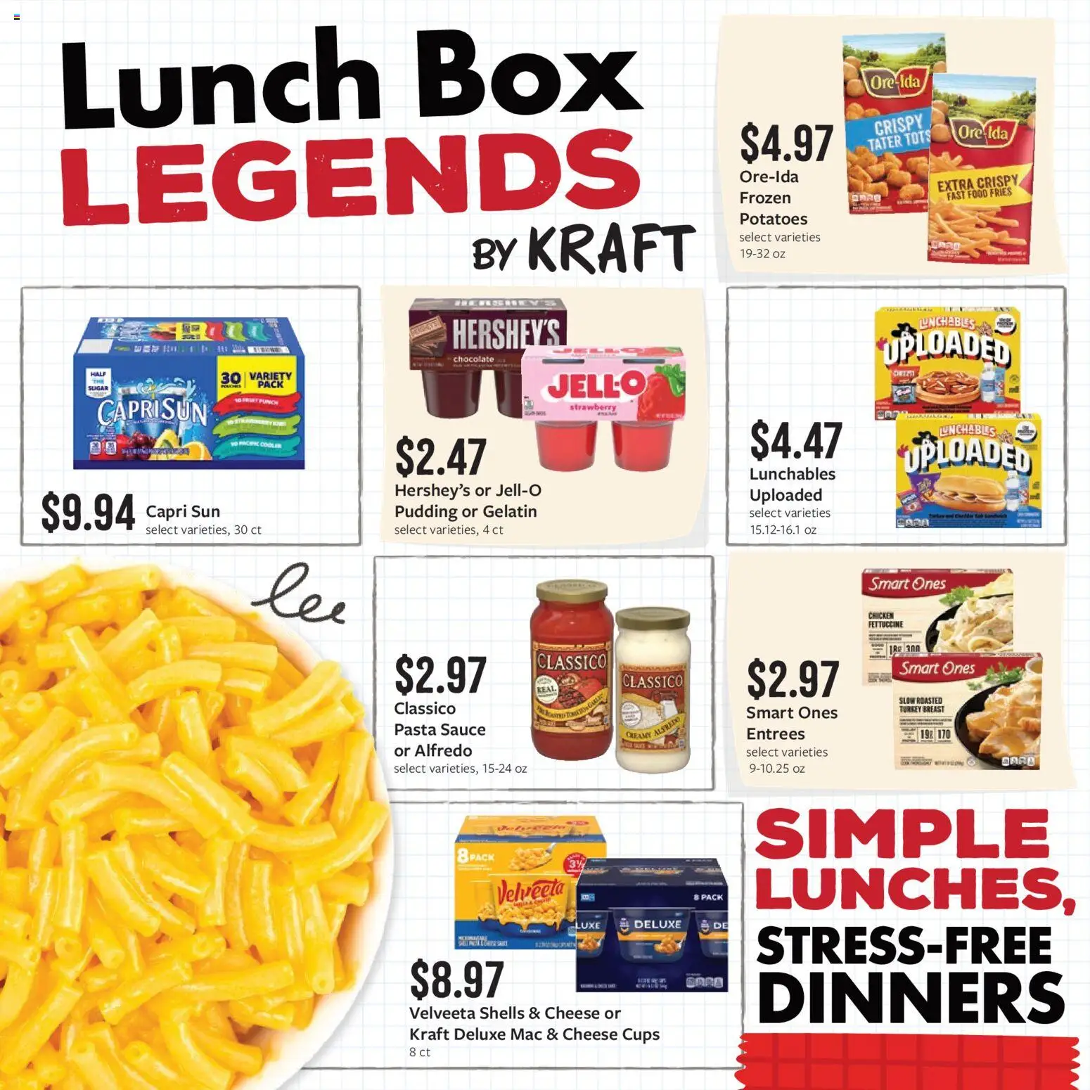 Fareway Monthly Ad - valid from 08/03/2026 | Page: 4 | Products: Box, Cheese, Pasta, Potatoes
