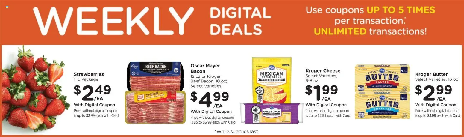 Ralphs Weekly Ad - valid from 08/05/2026 | Page: 2 | Products: Butter, Cheese, Beef, Strawberries