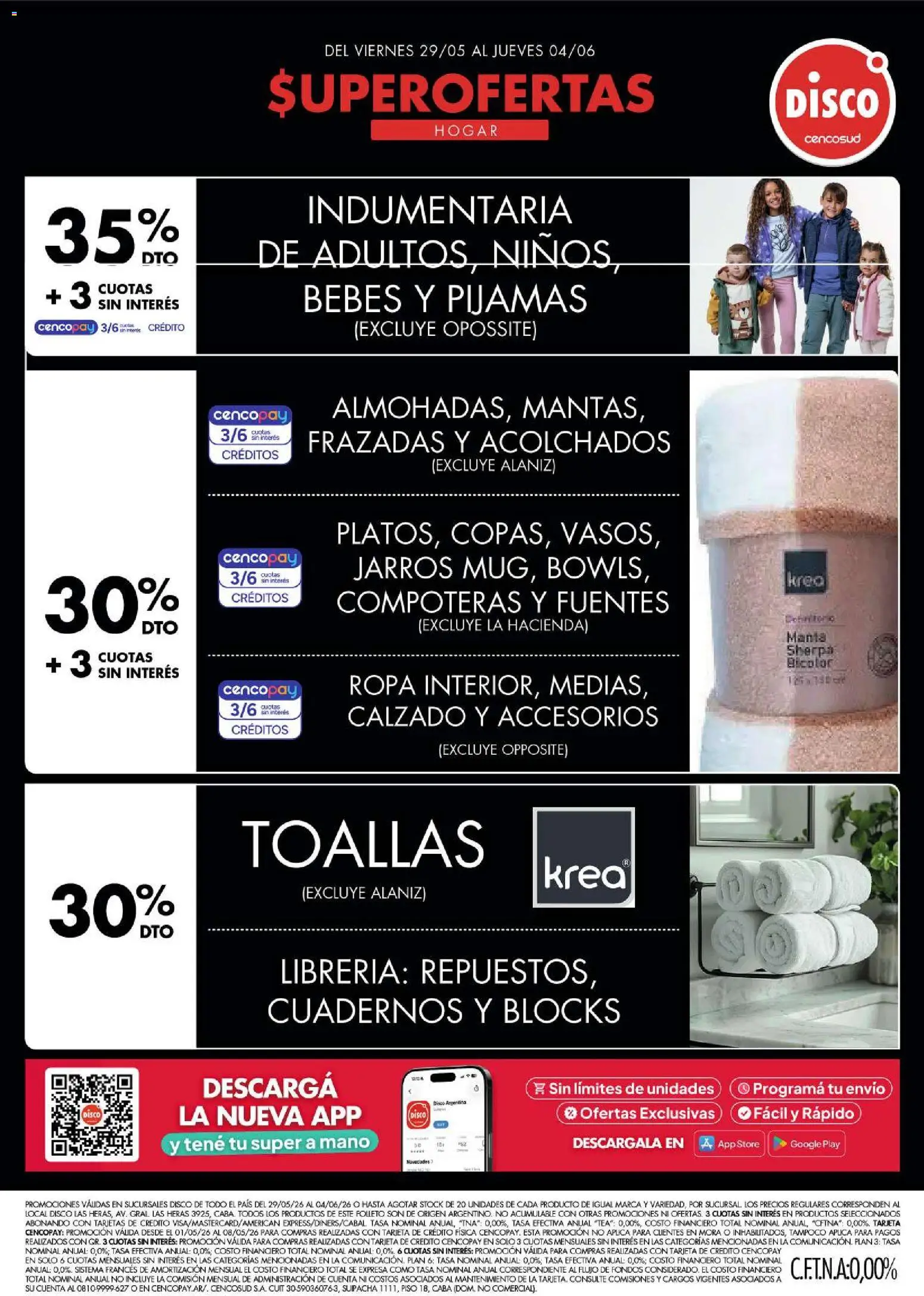 Disco - Ofertas | Electro, T. Libre y más │ válido desde el 28.05.2026 | Página: 3 | Productos: Disco, Toallas, Ropa