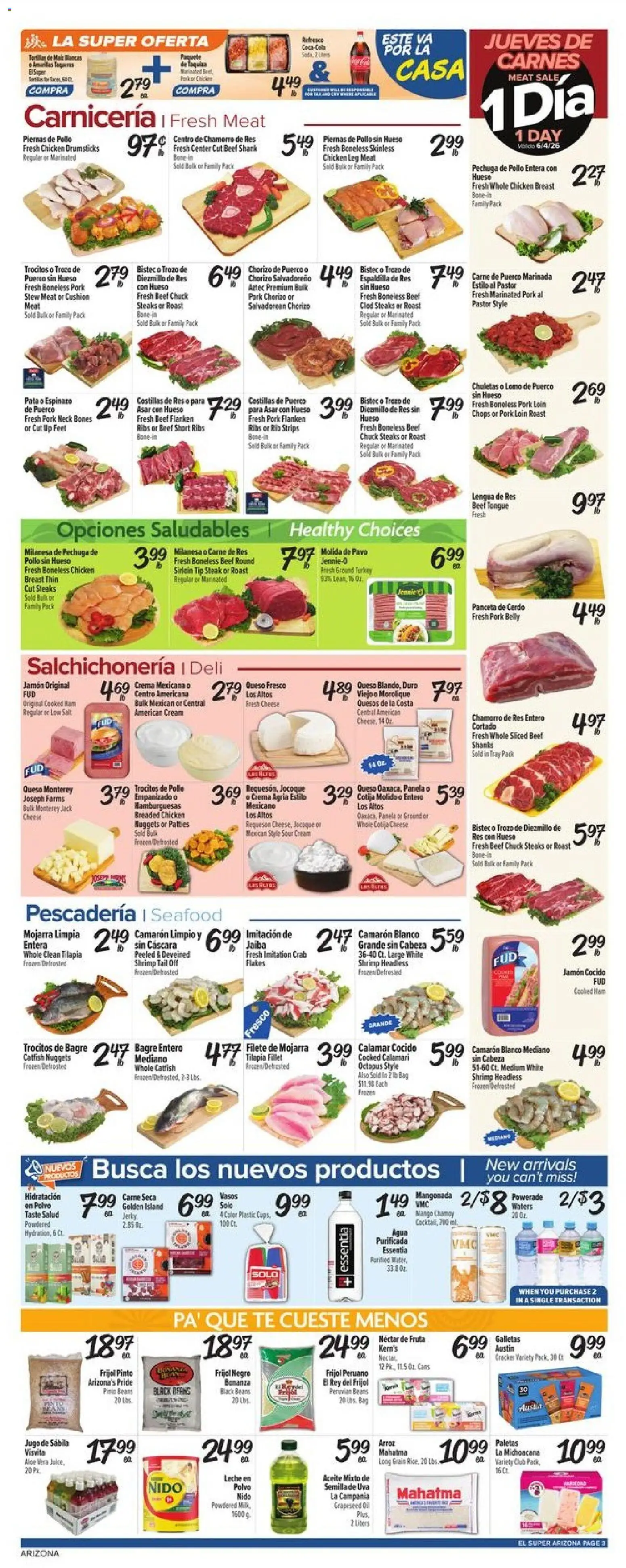 El Super Weekly Ad - AK - valid from 03.06.2026 | Page: 3 | Products: Ham, Flakes, Salt, Bag