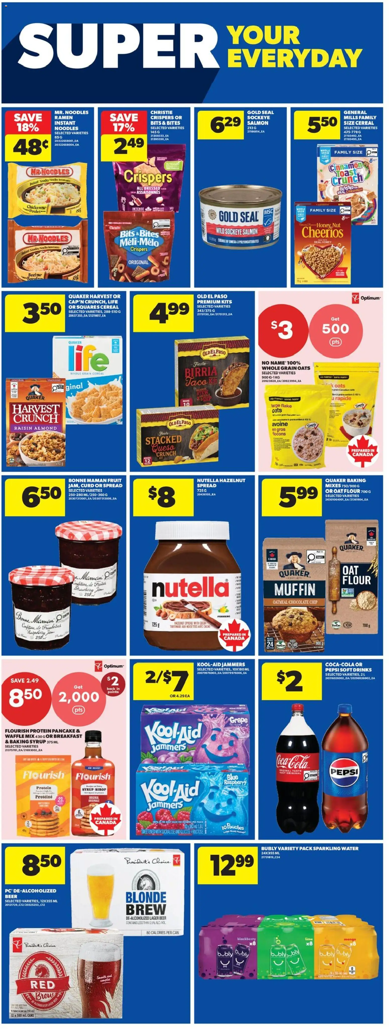 Real Canadian Superstore flyer valid from Aug 6, 2026 | Page: 18 | Products: Noodles, Chocolate, Beer
