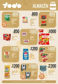 Vista previa Supermercados TODO Ofertas válido desde el 30/06/2026 | Página: 2 | Productos: Choclo, Pure de Tomate, Arroz, Picadillo