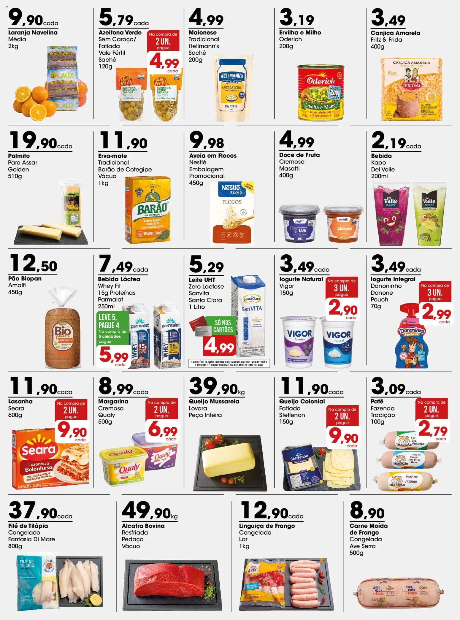 Zaffari Folheto - válido de 13/07/2026 | Página: 2 | Produtos: Queijo, Presunto, Frango, Carne moída