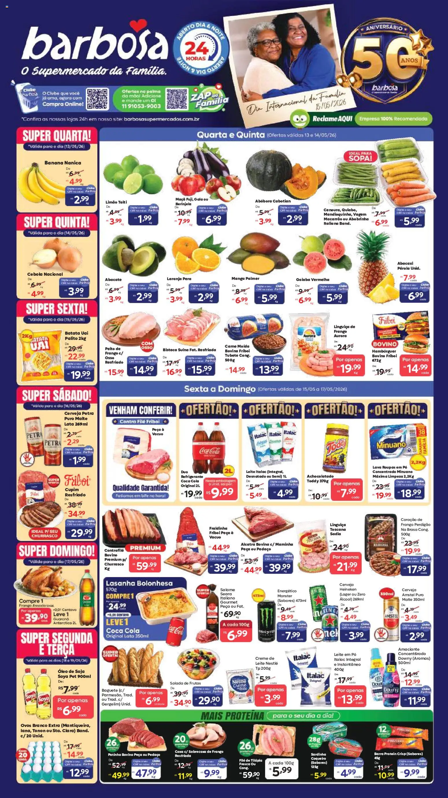 Barbosa Supermercados Folheto - válido de 13.05.2026 | Página: 1